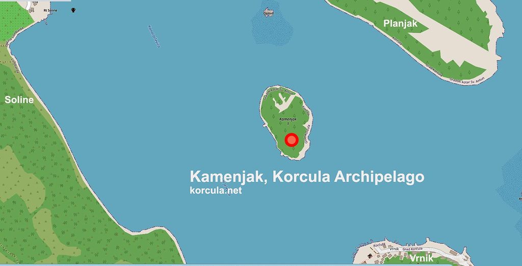 Kamenjak map - location