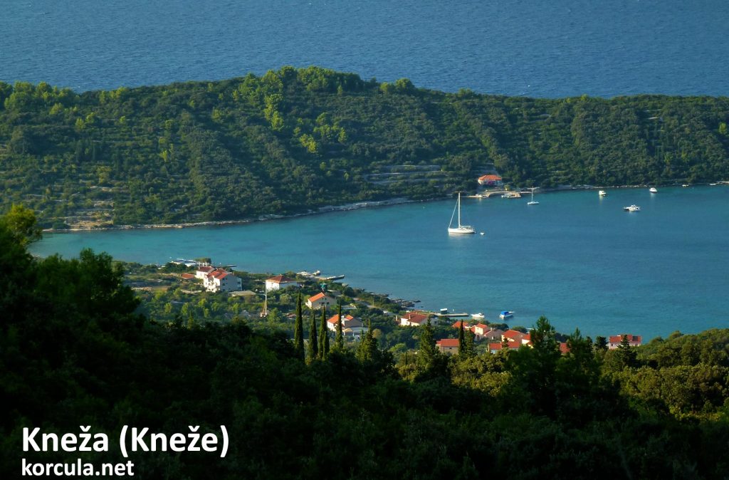 Kneža village and its bay