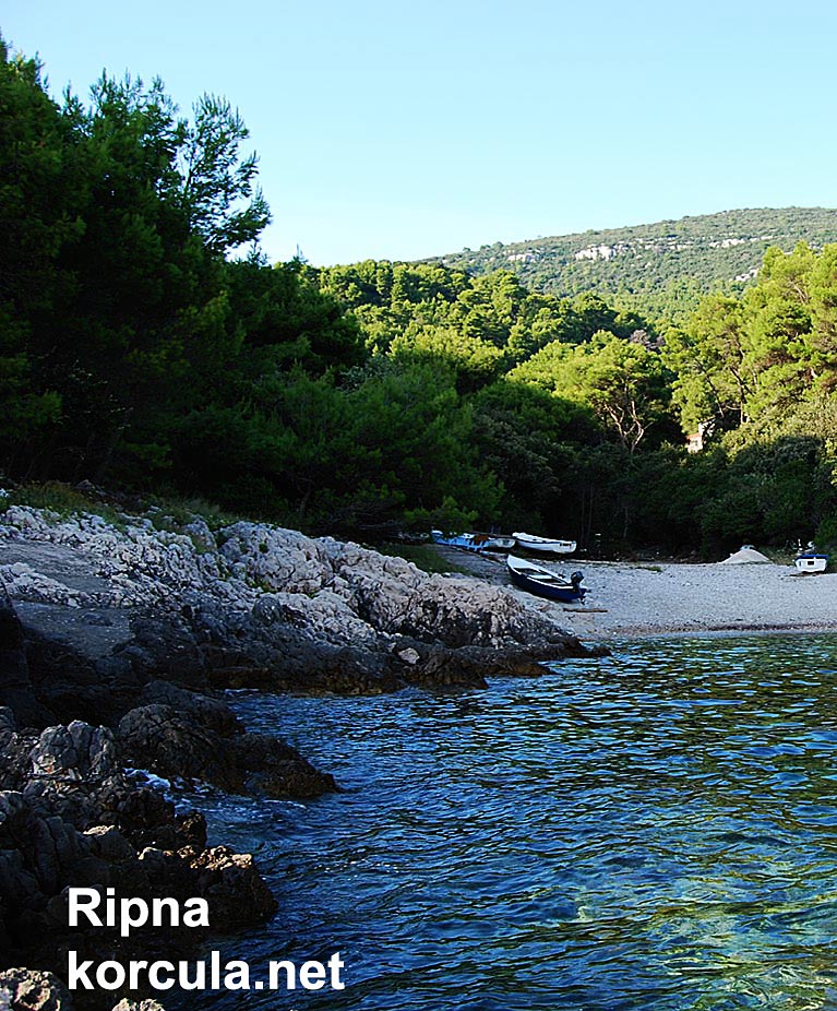 ripna bay, korcula