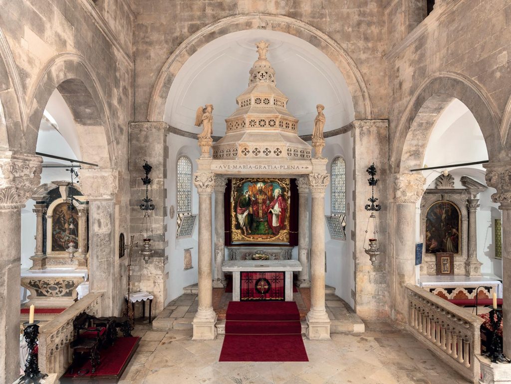 Ciborium at St Marks Cathedral, Korcula
