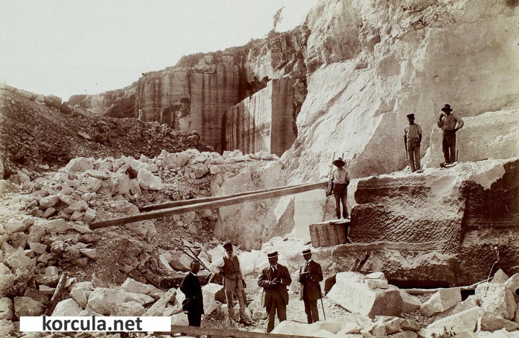 Quarry on Vrnik in the 1920s